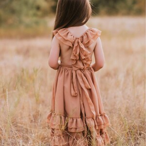 Nellie Ruffle Maxi Dress - Mocha #product_type - Bailey's Blossoms