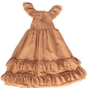 Nellie Ruffle Maxi Dress - Mocha #product_type - Bailey's Blossoms