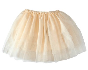 Tori Tiered Tulle Skirt - Ivory