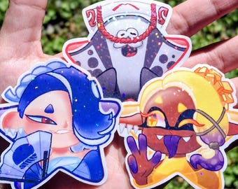 Holographic Splatoon Stickers Deep Cut | Shiver Big Man Frye Splatoon 3 Idol Pearl Marina Off The Hook Callie Marie Squid Sisters Raiders