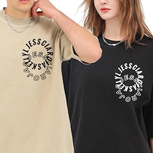 Benutzerdefinierte Jahrestag Paare Shirt mit Namen, Valentinstag Geschenk, Verlobung Shirt, Hochzeitsgeschenk für sie