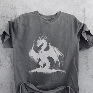 Dragon Vintage Dark Art Shirt, Vintage Retro Creepy 90s Tattoo Tee, Darkart Medieval Shirt, Fairycore Dragon Meme Shirts Dreamy Gothic Tee
