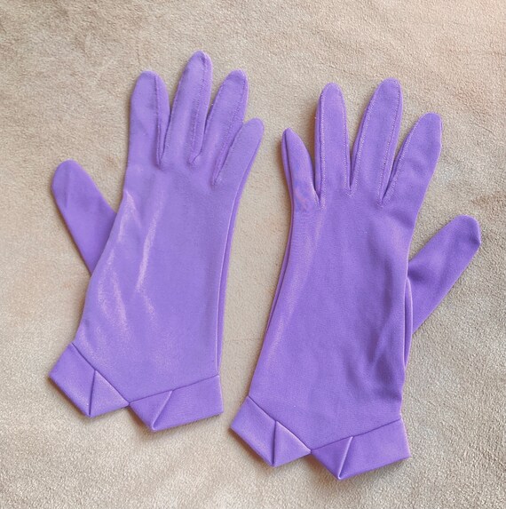 PASTEL Vintage Lavender Gloves, Retro Pinup Gloves, W… Gem