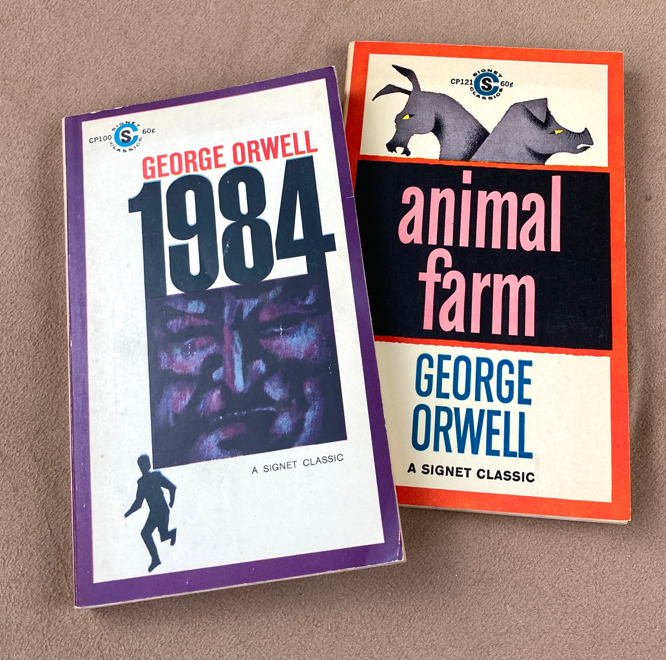George Orwell Animal Farm and 1984 Dystopian Books Science - Etsy George Orwell Animal Farm and 1984 Dystopian Books Science - Etsy