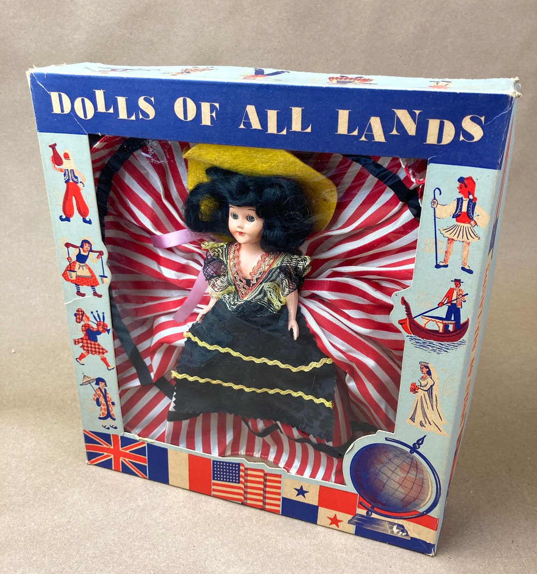 Vintage 1940's Dolls of All Lands, Hungary, Dress Me Dolls, //FREE