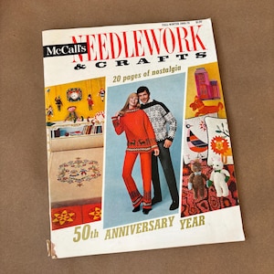 Vintage McCalls Needlework Magazine: Fall-Winter 1969-70, Mod Home Decor