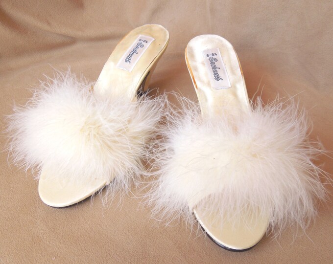 marabou slippers