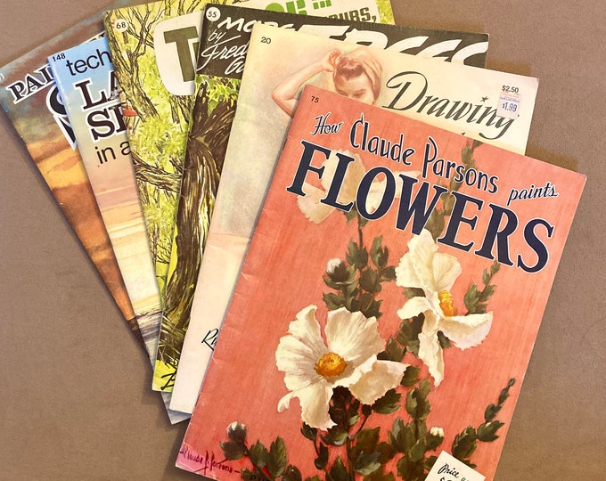 Vintage 50s 60s 70s Walter Foster Art Books, How to Draw and Paint