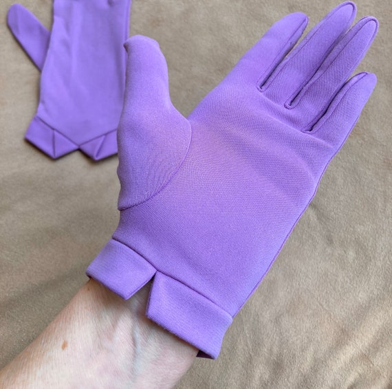 PASTEL Vintage Lavender Gloves, Retro Pinup Gloves, W… Gem