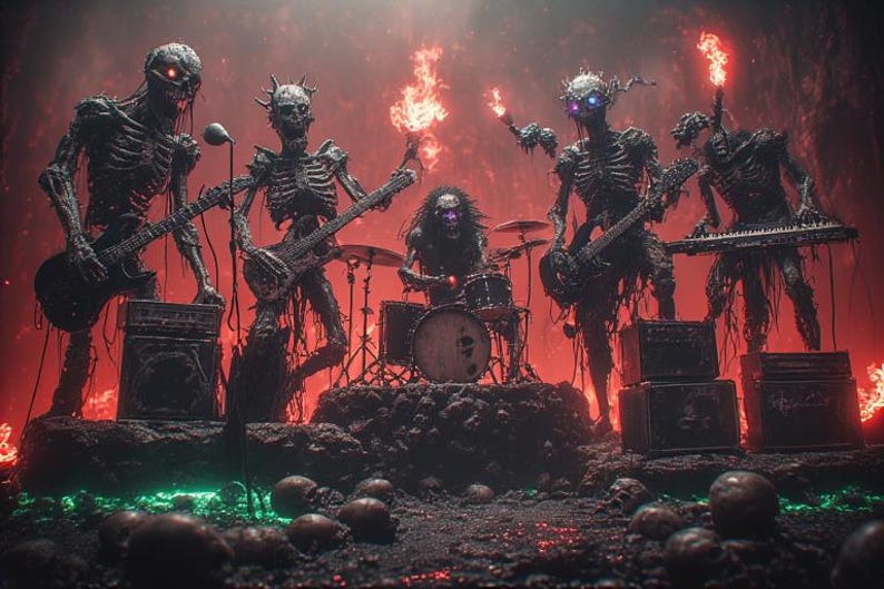 Creepy 3D Horror Band Video Templates + AI Prompts Bundle (Digital Download) image 18