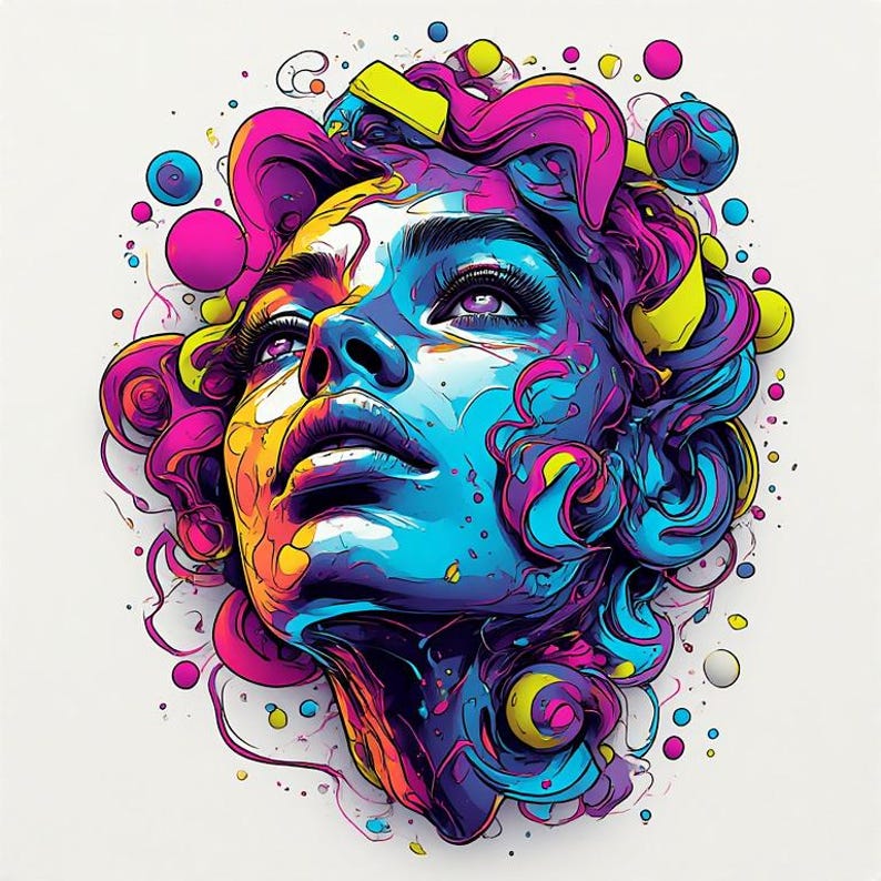102 16K 3D Pop Art Women Portraits | Gallery in a Box™ (PLR Rights) image 17
