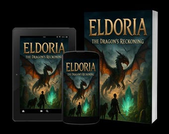 AI Interactive Dragon eBook: Eldoria's Sci-Fi Fantasy Adventure (MRR + Mock-Ups)