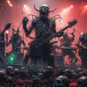 Creepy 3D Horror Band Video Templates + AI Prompts Bundle (Digital Download) image 16
