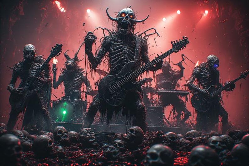 Creepy 3D Horror Band Video Templates + AI Prompts Bundle (Digital Download) image 16