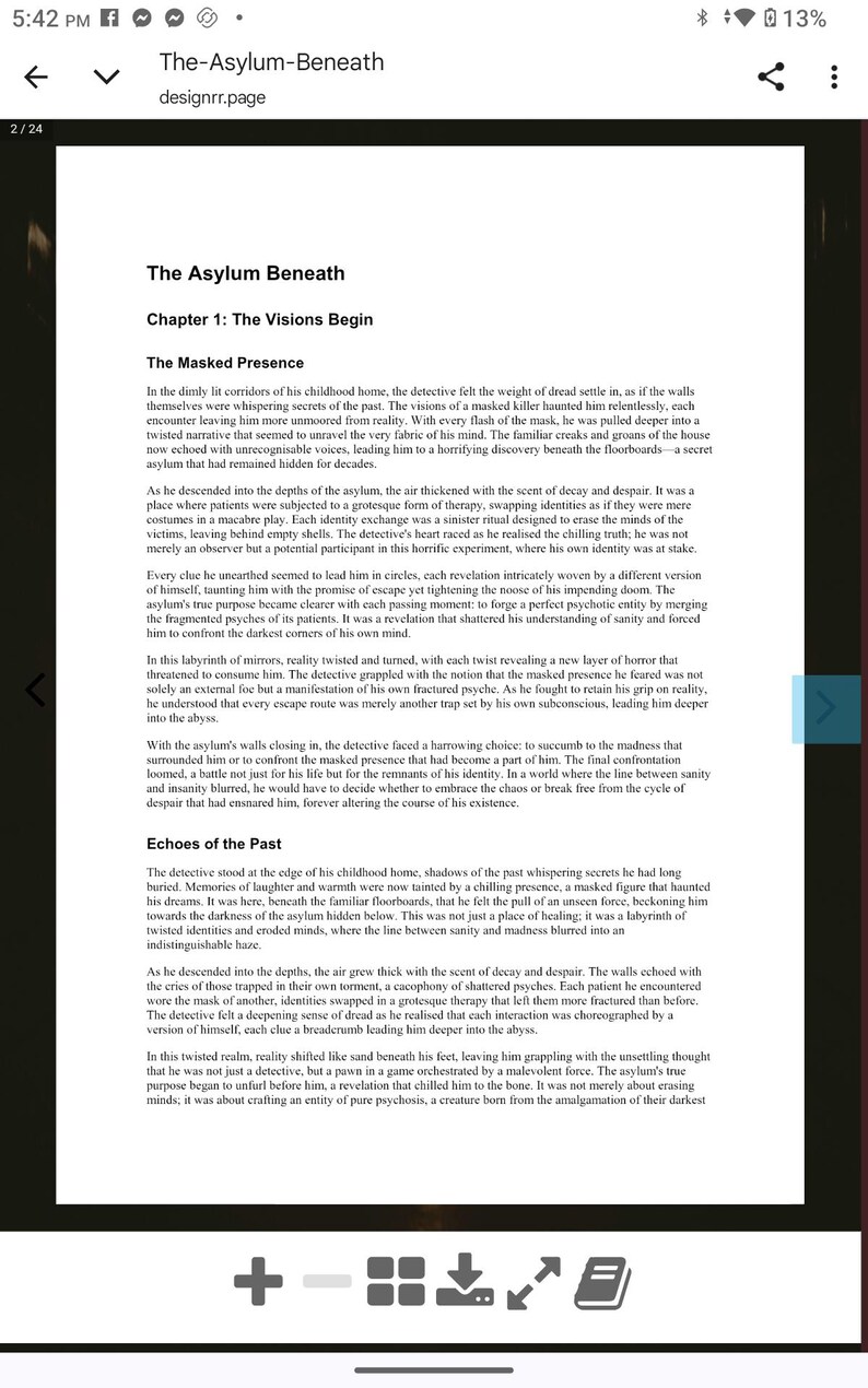 The Asylum Beneath – 14 kapitel psykologisk skräckmysteriethriller e-bok – Digital blädderbok – MRR bild 4