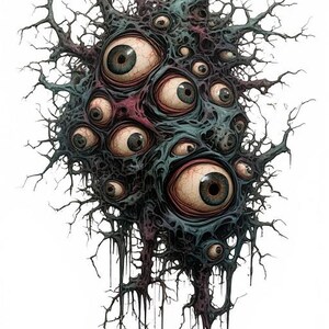 Creepy Horror Oil Prompts | 16K 3D Ultra HD Art Collection (Digital Download) image 4