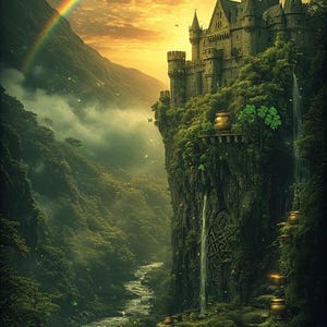 77 diseños de arte irlandés de la suerte / 16K 3D Ultra HD, Master Prompt (PLR abierto) imagen 14