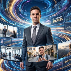 AI-talespersonens ansiktsbytesritning | E-bok för manlig utgåva (digital produkt) bild 2