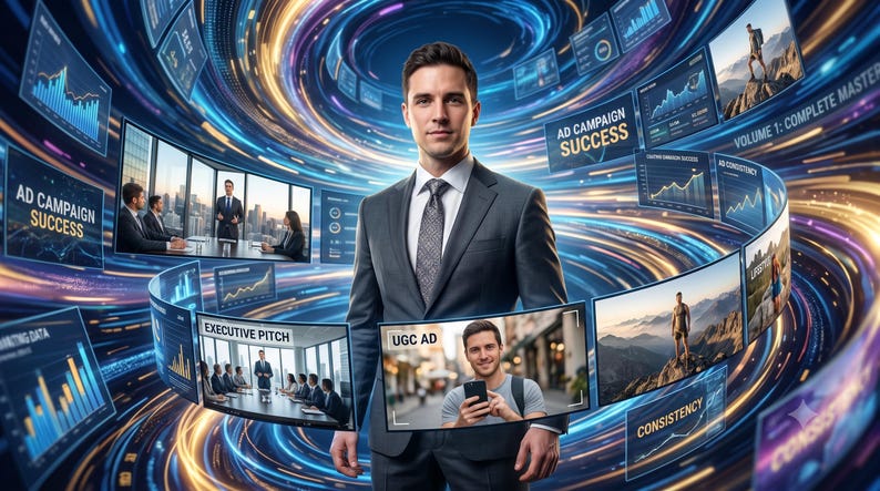AI-talespersonens ansiktsbytesritning | E-bok för manlig utgåva (digital produkt) bild 2