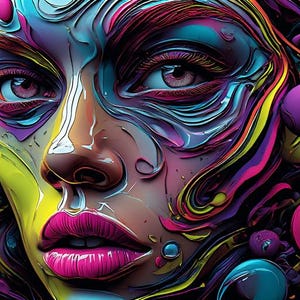 102 16K 3D Pop Art Women Portraits | Gallery in a Box™ (PLR Rights) image 3