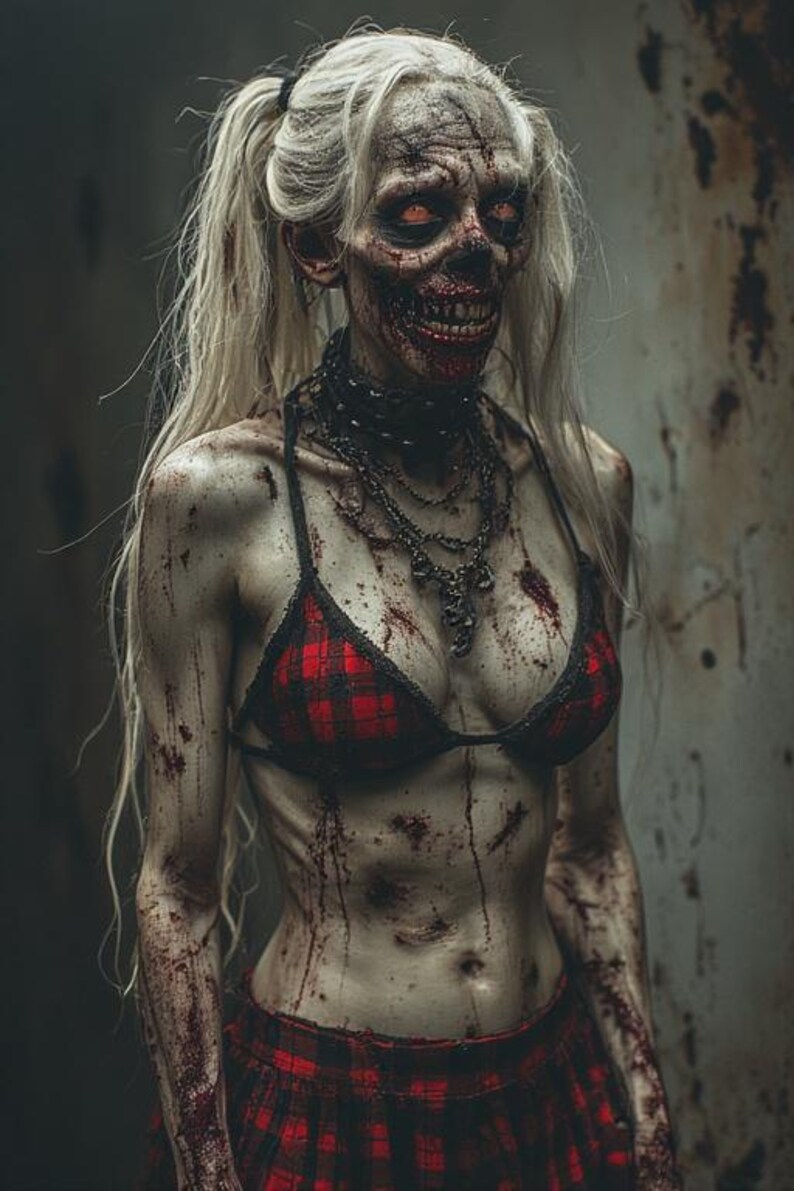 Hon är inte vad hon verkar vara – 8K 3D Goth Demon Girl Horror PLR-paket | 1 minuts video, 3 kortfilmer + 59 bilder (inget ljud) bild 18