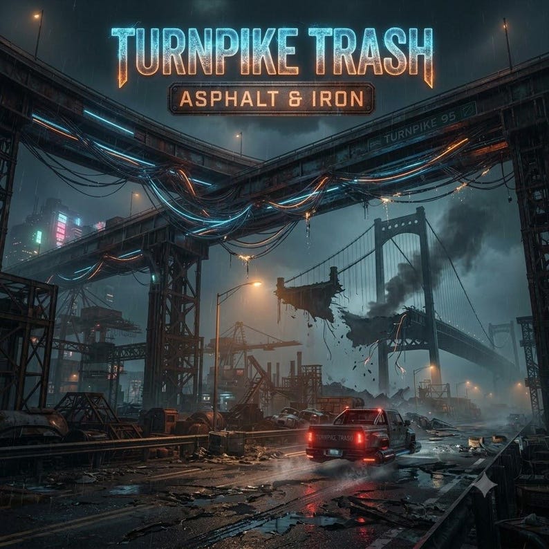 Turnpike Trash Asphalt & Iron Album | New Jersey Industrial Rock (digital nedladdning) bild 1