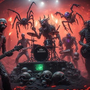 Creepy 3D Horror Band Video Templates + AI Prompts Bundle (Digital Download) image 2