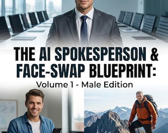 AI Spokesperson Face-Swap Blueprint | Male Edition EBook (Digital Product)