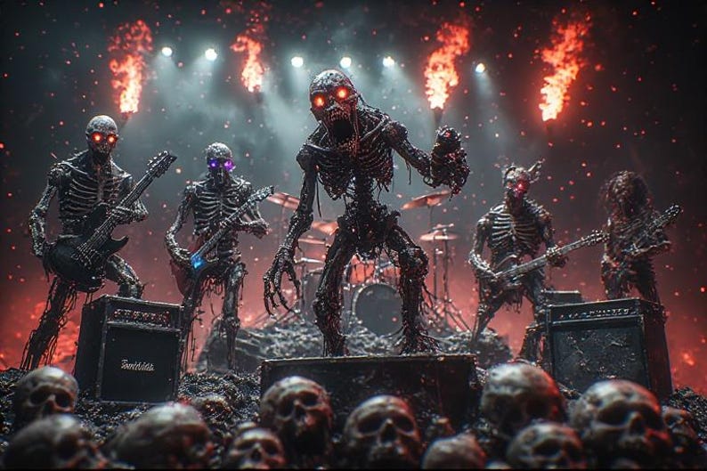 Creepy 3D Horror Band Video Templates + AI Prompts Bundle (Digital Download) image 5