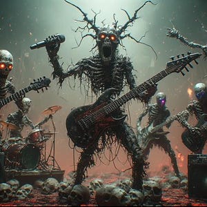 Creepy 3D Horror Band Video Templates + AI Prompts Bundle (Digital Download) image 10