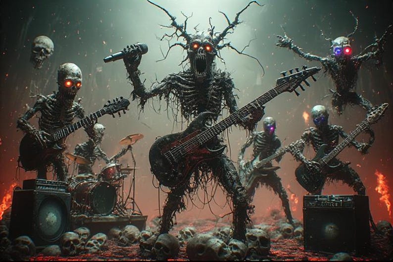 Creepy 3D Horror Band Video Templates + AI Prompts Bundle (Digital Download) image 10