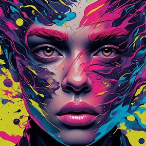 102 16K 3D Pop Art Women Portraits | Gallery in a Box™ (PLR Rights) image 20