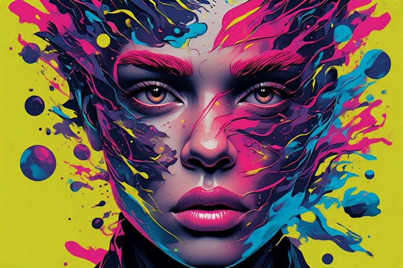 102 16K 3D Pop Art Women Portraits | Gallery in a Box™ (PLR Rights) image 20
