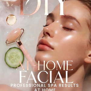 DIY At-Home Facial Guide + MRR | Pro Spa Results + Master Resell Rights image 1