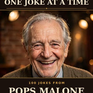 Pops Malone Joke Book | 100 Clean One-Liners for Seniors & Grandpas, Funny Getting Old Humor, Printable PDF Gift Book