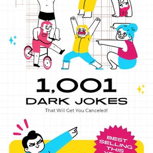 Dark Humor Jokes Flipbook: 1001 Edgy Adult Jokes (PDF eBook & PLR Included
