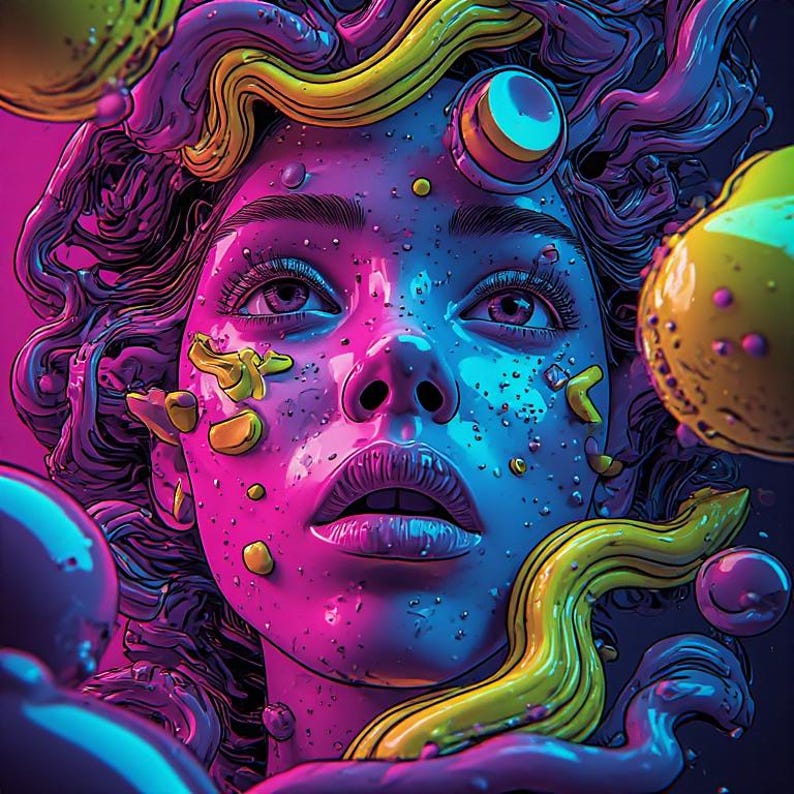 102 16K 3D Pop Art Women Portraits | Gallery in a Box™ (PLR Rights) image 11