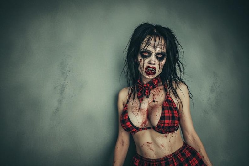 Hon är inte vad hon verkar vara – 8K 3D Goth Demon Girl Horror PLR-paket | 1 minuts video, 3 kortfilmer + 59 bilder (inget ljud) bild 17