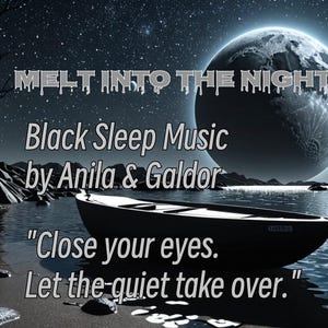 Melt Into The Night 3D Black Sleep Soundtrack with Images and Resale Rights image 1