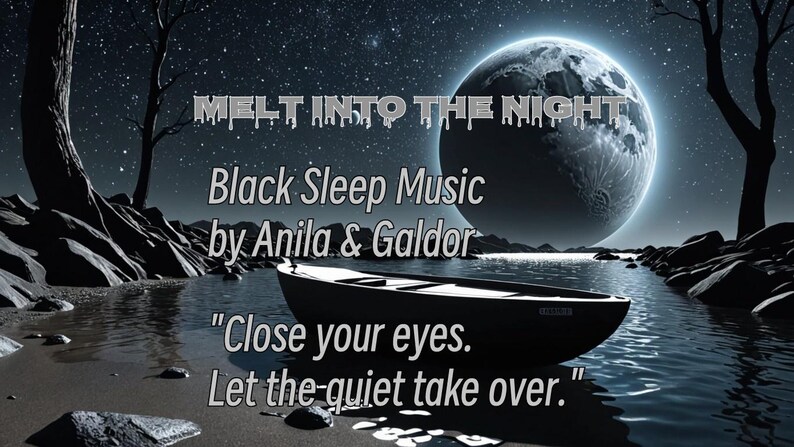Melt Into The Night 3D Black Sleep Soundtrack with Images and Resale Rights image 1