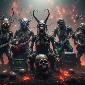 Creepy 3D Horror Band Video Templates + AI Prompts Bundle (Digital Download) image 11