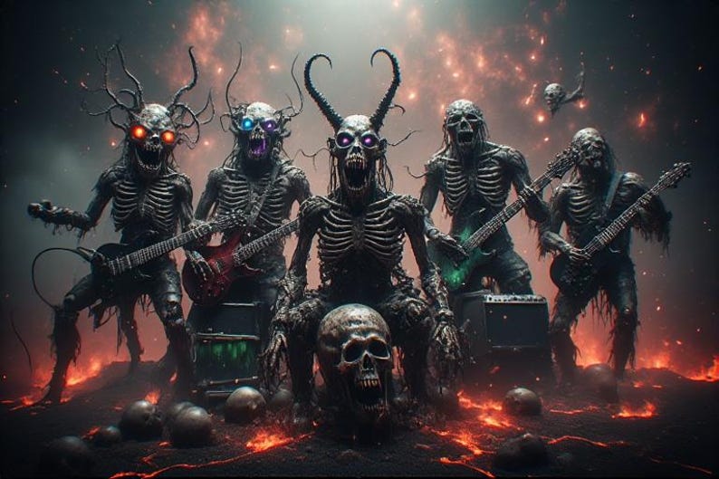 Creepy 3D Horror Band Video Templates + AI Prompts Bundle (Digital Download) image 11