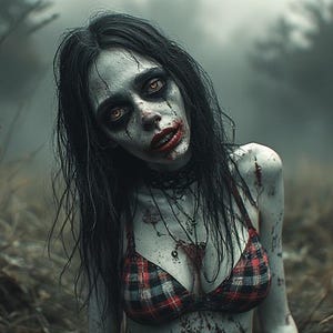 Hon är inte vad hon verkar vara – 8K 3D Goth Demon Girl Horror PLR-paket | 1 minuts video, 3 kortfilmer + 59 bilder (inget ljud) bild 19