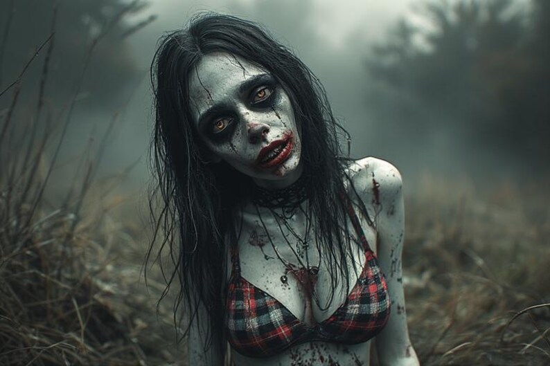 Hon är inte vad hon verkar vara – 8K 3D Goth Demon Girl Horror PLR-paket | 1 minuts video, 3 kortfilmer + 59 bilder (inget ljud) bild 19