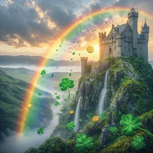 77 diseños de arte irlandés de la suerte / 16K 3D Ultra HD, Master Prompt (PLR abierto) imagen 16