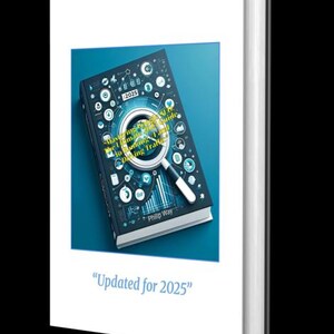 Puede incluir: Un libro de tapa dura con una cubierta azul que presenta una lupa e iconos de datos. El t&iacute;tulo dice "Mastering SEO: The Ultimate Guide to Ranking Traffic" y "Updated for 2025". El nombre del autor, Philip Way, tambi&eacute;n es visible.