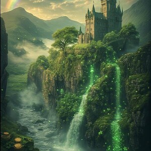 77 diseños de arte irlandés de la suerte / 16K 3D Ultra HD, Master Prompt (PLR abierto) imagen 7