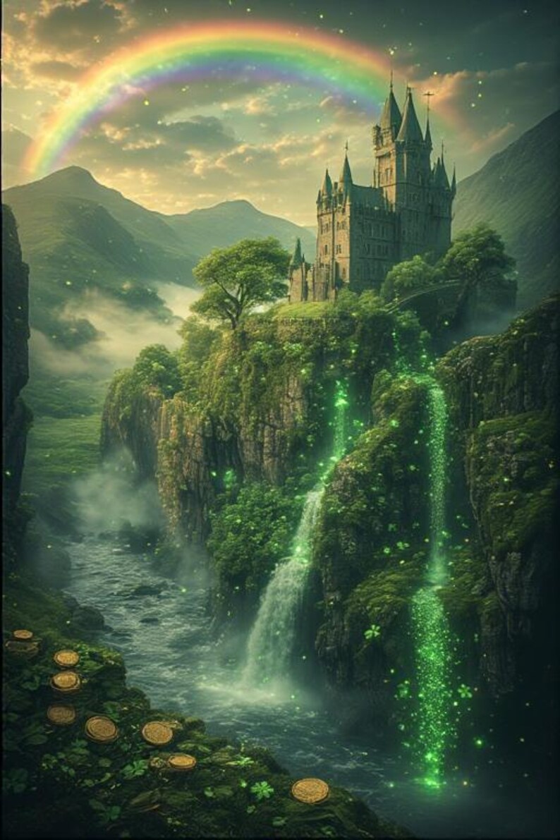 77 diseños de arte irlandés de la suerte / 16K 3D Ultra HD, Master Prompt (PLR abierto) imagen 7