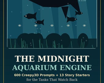 The Midnight Aquarium Engine | 600 Creepy3D Horror Prompts + 13 Story Starters | Aquarium AI Prompts | MRR