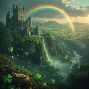 77 diseños de arte irlandés de la suerte / 16K 3D Ultra HD, Master Prompt (PLR abierto) imagen 17